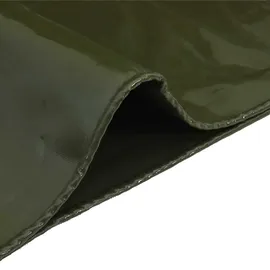 vidaXL Plane 650g / m2 Olive Grün 5 x 7 m Canvas mit PVC-Beschichtung