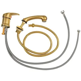 Barberpub Mischbatterie Und Handbrause Wasserhahn Für Friseurwaschbecken, Friseurarmatur Mit Waschbecken 8611 8675 8010 8670 8692 8620 8679,wh8005bk (gold)