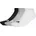 Unisex Kinder Socks 3 Pairs Heather/White/Black 5-6 Years
