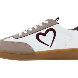 Marco Tozzi by Guido Maria Kretschmer Sneaker flach mit weichem Innenfutter Bequem, Mehrfarbig (Tan Comb), 41 EU