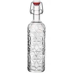Trinkflasche BORMIOLI ROCCO "Oriente, Glasflasche 1,45 l, mit Bügelverschluss", transparent, H:32,40cm, Glas, Trinkflaschen, aus Glas, ideal für Vorrat, Servieren oder Selbstgemachtes