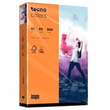 Inapa tecno colors A3 80 g/m2 500 Blatt intensivorange