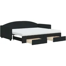 vidaXL Tagesbett 90 x 200 cm Schwarz