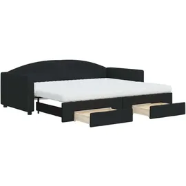 vidaXL Tagesbett 90 x 200 cm Schwarz