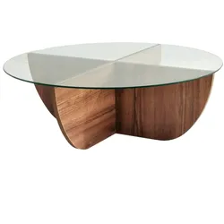 WellHome Rhin Couchtisch 90x30 cm in Braun