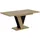 altdecor Esstisch 120-160 x 90 x 75 cm Artisan Eiche Optik/schwarz
