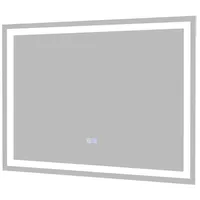 Costway Badezimmer Spiegel mit Anti-Nebel Spiegel Heizung, LED Spiegel