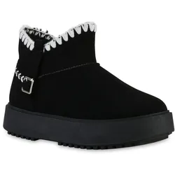 Damen Winter Boots in Schwarz