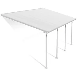 Palram - Canopia Aluminium Terrassenüberdachung Feria | Weiß | 295x610x305 cm