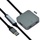 Value USB 3.2 Gen 1 Hub, (2x USB-A + 2x USB-C), mit Verlängerungskabel, schwarz, 10 m