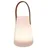 HIT Trading LED-Laterne RANTAN 20 cm Braun/Weiß