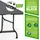 CASARIA Klapptisch 180 x 75 x 73 cm schwarz
