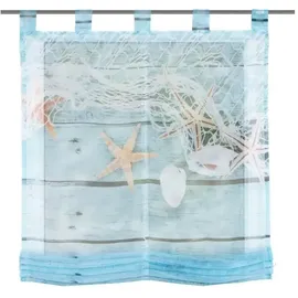 Home fashion Raffrollo MARITIM 80 x 140 cm blau