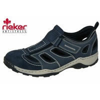 Rieker Herren Slipper Blau Schuhe Trekking Sandale 08075-14
