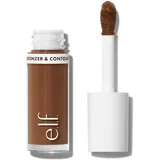 e.l.f. Camo Liquid Bronzer & Contour, Hochpigmentiert, Natürlicher Glow, Verblendbare Textur, Langanhaltend, Abgerundeter Applikator, Vegan & Tierversuchsfrei, 8 Deep