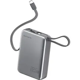 4smarts Powerbank Pocket Dual Cord 20000mAh 22.5W spacegrau