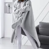 Gadget Et Bazar - Kuscheldecke Mit Ärmeln Und Kapuze Essential, One Size, 115 X 165 Cm