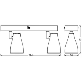 LEDVANCE LED-Spot 4058075826595 4 W GU10 warmweiß 2 St.