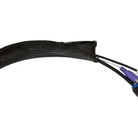 Logilink Flexibler Kabelschutz mit Reißverschluss 2 m