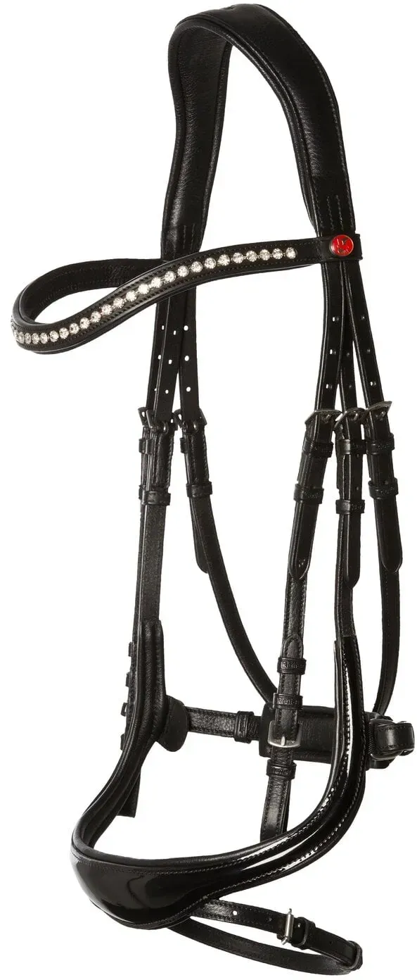 kieffer Trensenzaum Ultrasoft Amy Shine schwarz WB