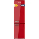 Cecotec - Weißer Retro-Kombi-Kühlschrank mit einer Höhe von 186,5 cm und einer Breite von 54 cm, einem Fassungsvermögen von 250 l, total ohne Frost