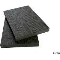 WPC Zaunbrett 110H16 Holzmuster,Zaunlatten Gartenzaun 110x16x1200 mm