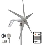 Windturbinegenerator, Versand aus Spanien, LED-Licht, 12V, 5 weiße Klingen, 400W