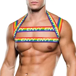 Rainbow Harness, bunt, S-XL