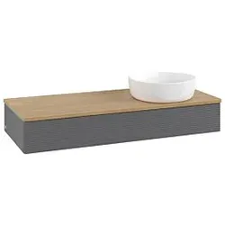 Villeroy & Boch Antao Waschtischunterschrank 1200x190x500mm K12111GK mit Struktur FK/AP: GK/1