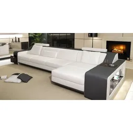 JVmoebel Design Sofa Couch Polster Sitz Eck Garnitur Sofas Leder Textil, Themar WG