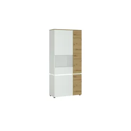 Möbel Boss Vitrine Luci 91 x 40 x 199 cm Weiß
