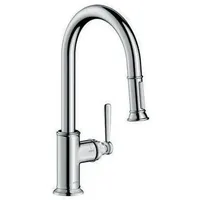 Hansgrohe Axor Montreux Einhebel-Küchenmischer mit Ausziehbrause brushed gold optic