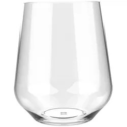 6 Mehrwegbecher Wasserglas Tritan 390ml Wiederverwendbar Kunststoff unzerbrechlich transparent Wasser Becher