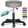 CASARIA Rollhocker Kunstleder Grau