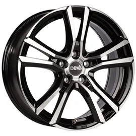DBV Andorra 7,5 x 17 5 x 100 ET35 Schwarz glänzend