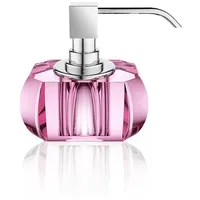 Decor Walther KR SSP KRISTALL Seifenspender rosa mit Chrom-Pumpe