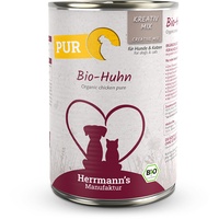 Herrmann's Manufaktur Kreativ-Mix Bio-Huhn Reinfleisch 24 x 400 g