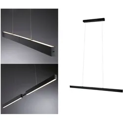 PAULMANN LED Pendelleuchte "LED Pendelleuchte Aptare dimmbar", schwarz, 2 flammig, H: 150,0cm,, Lampen, Memoryfunktion