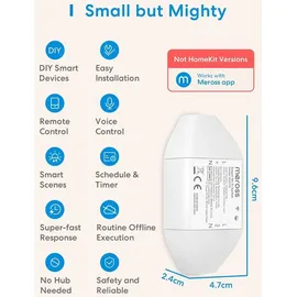 Meross Wi-Fi Smart Switch MSS710-UN (Non-HomeKit)