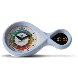 Kidywolf analoger & digitaler Wecker hellblau