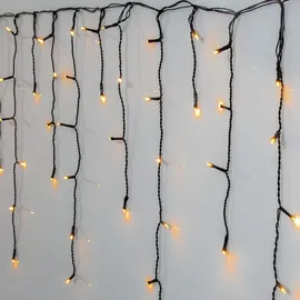 Star Trading LED-Lichterkette Icicle 5 m Schwarz