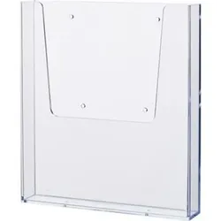 Wandprospekthalter, A4, 225x39x250mm, transparent, H2350202, Polystyrol