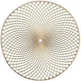 Zeller Present SCHÖNER LEBEN. PRAKTISCH WOHNEN. Platzset, PVC, Gold, 38 cm, 26915