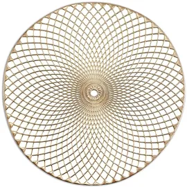 Zeller Present SCHÖNER LEBEN. PRAKTISCH WOHNEN. Platzset, PVC, Gold, 38 cm, 26915