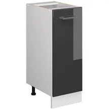 Vicco Apothekerschrank R-Line 30 cm ohne Arbeitsplatte Anthrazit Hochglanz
