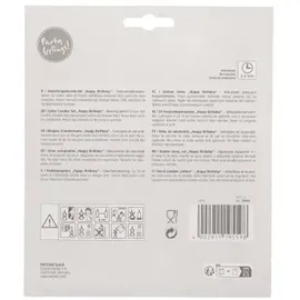 Papstar Buchstabenkerzen 8 cm 16 St. Festliche Deko