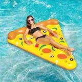 EHOTER Luftmatratze Pool Pizza Pool Spielzeug Luftmatratze Wasser Pool Zubehör Spaß Wasserhängematte Luftmatratze Pool Erwachsene 4 IN 1 Wasserspielzeug für Sessel Hängematte Matratzen Sitz