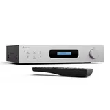 Auna Art22 Amplifier DAB+ BT HiFi-Verstärker DAB+/FM Radio Weiß / Silber-Metallic