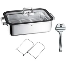 WMF Vitalis Compact Dampfgarer 41 x 27 cm mit Spargelzange