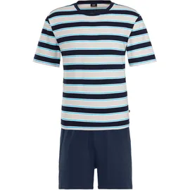 H.I.S. Pyjama gestreift Beige/Blau S